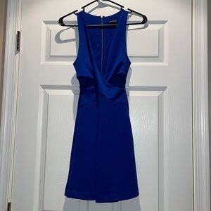 Express Blue Cut Out Dress